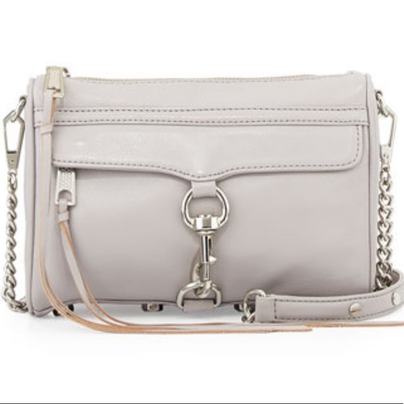 Rebecca Minkoff Mini M.A.C. Crossbody Purse Smoke Grey - Picture 1 of 15